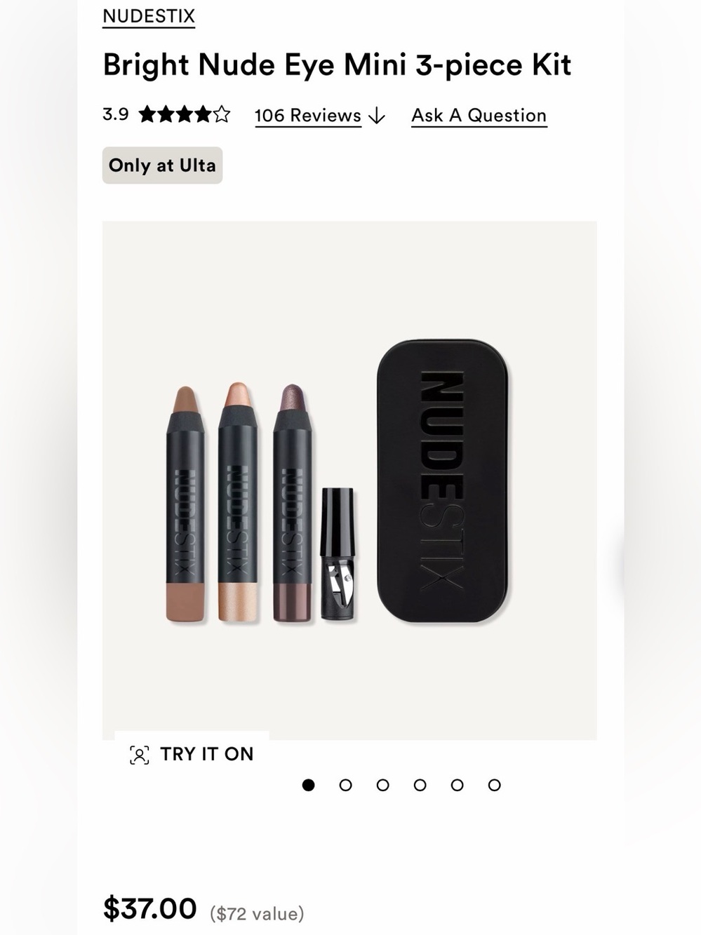 NUDESTIX Bright Nude Eye Mini 3-Piece Set
